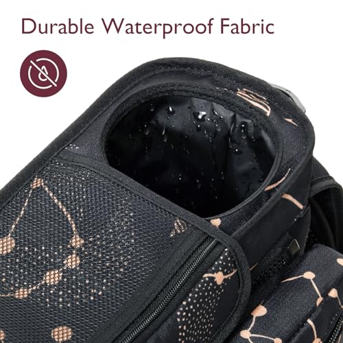 Momcozy Universal Baby Stroller Organizer, 2 Insulated Cup Holder, Detachable Zippered Pocket, Adjustable Shoulder Strap, Large capacity for baby essentials, Compact Design Fits Any Strollers - color: Starry