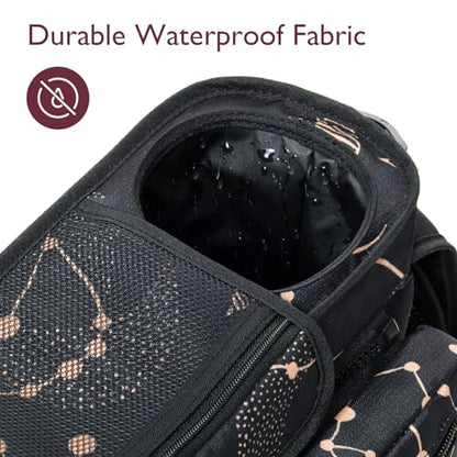 Momcozy Universal Baby Stroller Organizer, 2 Insulated Cup Holder, Detachable Zippered Pocket, Adjustable Shoulder Strap, Large capacity for baby essentials, Compact Design Fits Any Strollers - color: Starry