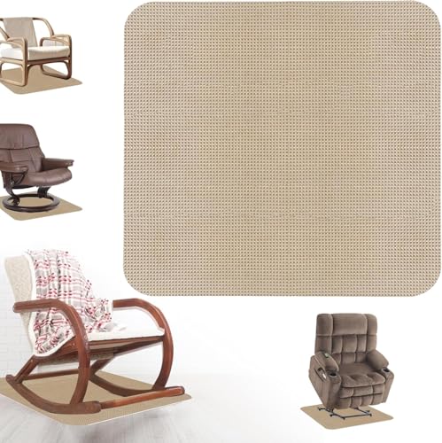 Recliner Pads for Hardwood Floors,Non Slip Recliner Grippers,Under Recliner Floor Protectors,Furniture Pads to Prevent Sliding,Non Slip Furniture Rail Pad for Recliners,Swivel Chairs,Camel - size: 1PCS-Square-Camel-30"x30"