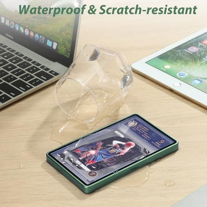 ZINHO Graded Card Case Magnetic Aluminum Alloy Slab Protector Display Case Fits 35PT PSA/CGC/CSG Cards, UV Protection (Dark Green) - color: Dark Green, style: PSA Card Case
