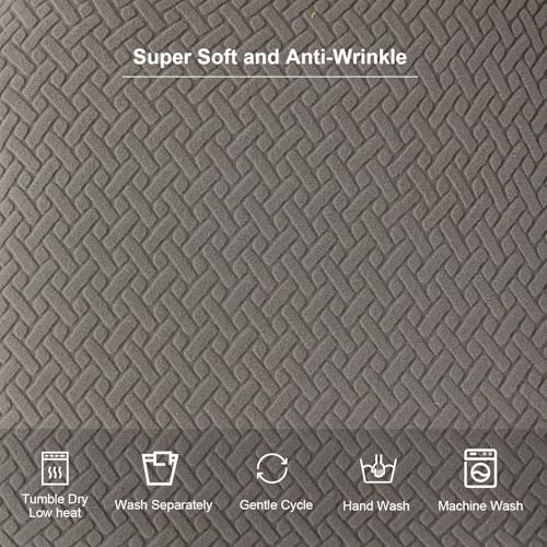 Genina Seat Covers for Dining Room Chair Seat Slipcovers Kitchen Chair Covers (Gray, 2 Pcs) - color: Grey, size: 2 PCS