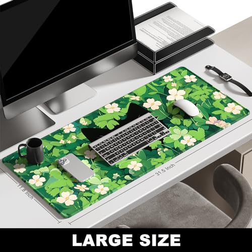 Large BOSOBO Gaming Mouse Mat, XXL, 31.5 x 11.8 Inches, Anime Grass Cat - color: Anime Grass Cat, size: XL - 31.5 x 11.8 Inches