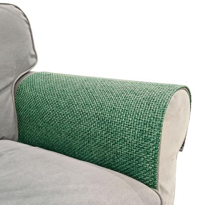 Couch Chair Arm Covers for Sofa, Waterproof Armrest Armchair Covers Non-Slip Recliner Slipcovers, Set of 2 (Green, 24"×20") - color: Green