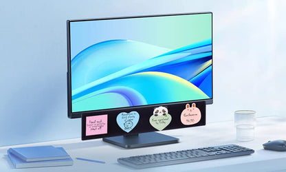 Black Monitor Memo Board Top Mount,18" Monitor Sticky Note Holder,Sticky Boards,Message Board for Computer Monitors…