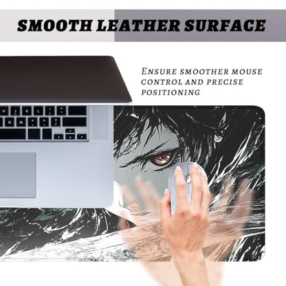 Dark Fantasy Gaming Mouse Pad Red Eyes Art Gaming Mouse Mat with Stitched Edges,Non-Slip Waterproof Rubber Base Office Computer Keyboard Laptop 31.5"x11.8" - color: Dark Fantasy, size: 31.5L x 11.8W inches
