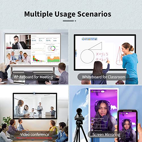 55 inch Interactive Touchscreen Monitor, Smart Board with 4K Display, Win-10 Electronic Whiteboard Touch Screen PC for Office and Classroom, Core i5 RAM 4G & ROM 128G - style: Win 10-i5-128G