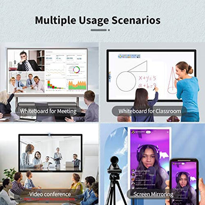 55 inch Interactive Touchscreen Monitor, Smart Board with 4K Display, Win-10 Electronic Whiteboard Touch Screen PC for Office and Classroom, Core i5 RAM 4G & ROM 128G - style: Win 10-i5-128G