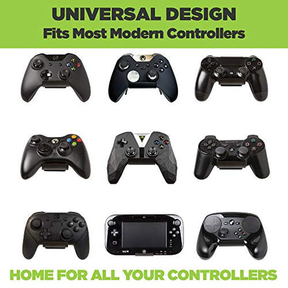 HIDEit Mounts Uni-C Pro Black Rubber Dipped Steel Wall Mount for PlayStation Controller, Gaming Accessory Compatible with PlayStation 5 Controllers and PlayStation 4 Controllers - size: PlayStation Uni-C Pro