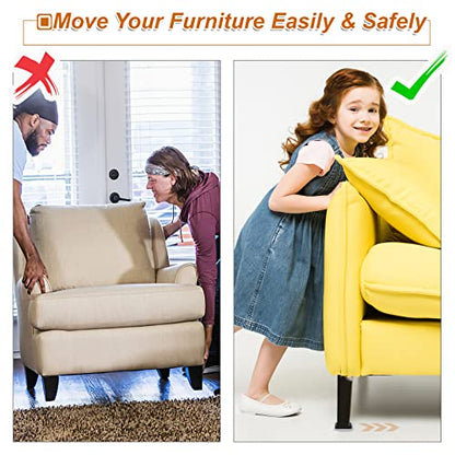 Furniture Sliders for Carpet & Hardwood Floors, 16 Pack 2 Inch Furniture Moving Pads with Heavy Duty Adhesive, Easily Move Any Item While Protect The Floor - size: 2 inch 16 PCS (Round)