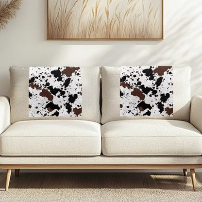 Recliner Slipcovers Recline Headrest Cover Tear Fade Resistant Sofa Armchair Headrest Cover Lounge Chair Headrests Protector Covers 16.53x26.18 Inch Couch Chair Covers Brown Cow Print - color: Brown Cow Print