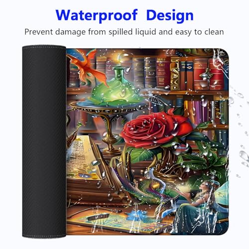 Large Gaming Mouse pad,Bookshelf Anti Slip Rubber Base Mouse pad, Suitable for Computer, Laptop, Office Desk Accessories - color: Bookshelf