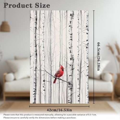 Christmas Cardinal Birds Sofa Headrest Covers Recliner Headrest Protector Cover Couch Back Covers Non Slip Lounge Chair Furniture Protector for Living Room