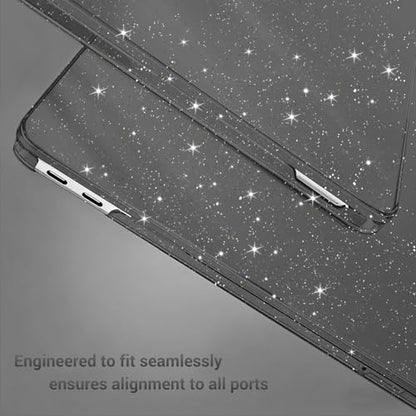 MOSISO Sparkly Glitter Case Compatible with MacBook Neo Case 13 inch 2026 Release Model A3404 with A18 Pro Chip, Crack-Resistant Protective Hard Shell Case&Keyboard Cover&ScreenFilm&Pouch, Black - color: Black