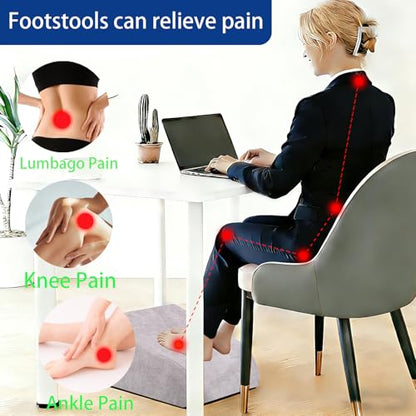 Foot Rest for Under Desk at Work, Ergonomic Under Desk Footrest with Washable Cover for Office, Home & Gaming Leg Elevation Pillow Light Gray - color: J-light Gray