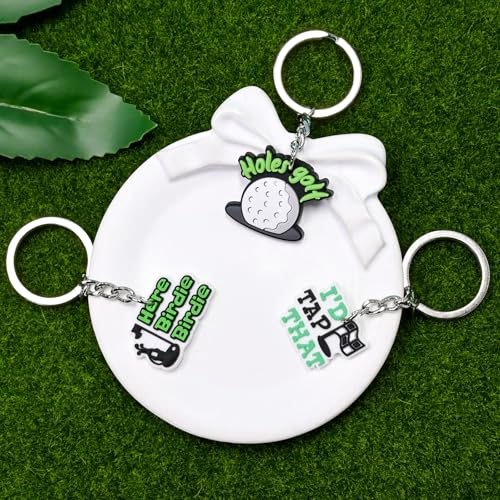 Keychains Bulk,Funny Key Chain for Prizes Incentives Holiday Gifts Birthday Party Favors - color: 30pcs Golf Keychains