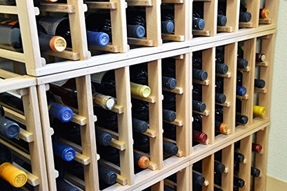 sfDisplay.com,LLC. 24 Bottle Modular Stackable Wine Rack Stack As Many Sets Together (3 Sets = 72 Bottle Capacity) - size: 3 Sets = 72 Bottle Capacity