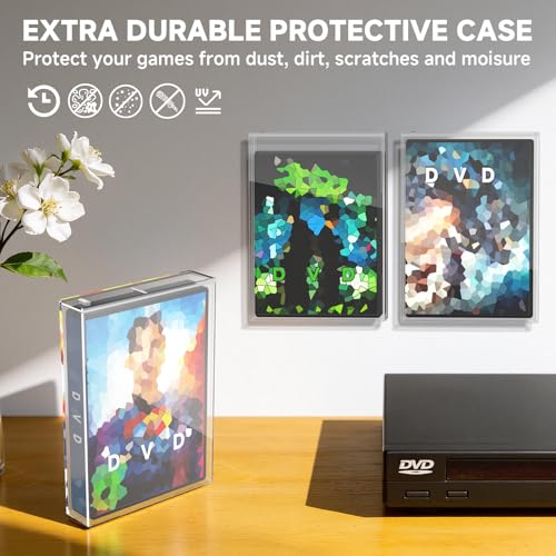 Steelbook Protector, Acrylic Wall Mount Display Case | 1Pack Clear Case, Inner 7.63" x 5.47" x 1.14", Compatible with Thickened Collector Edition DVD, Sturdy Acrylic, Case Only