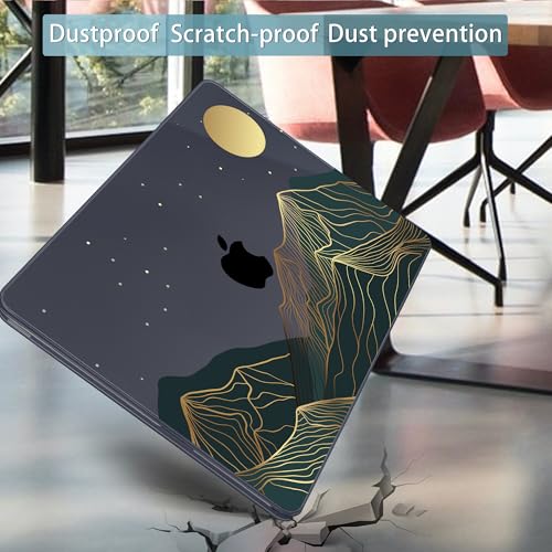 Mektron Case for 2026 MacBook Neo 13-inch A18 Pro chip A3404 Laptop Cover with 13-inch (Diagonal) Liquid Retina Display+ Keyboard Cover+ Screen Protector, Abstract Mountain C112 - color: Abstract Mountain C112