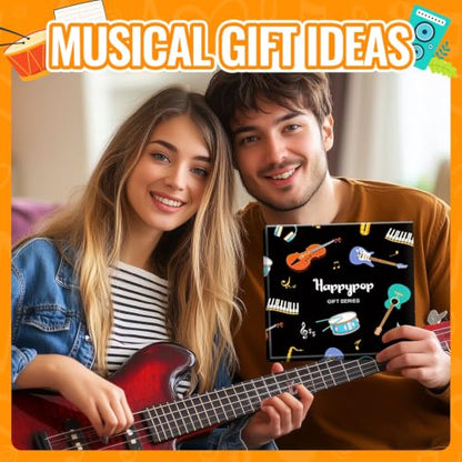 HAPPYPOP Music Gifts for Music Lovers - Guitar Saxophone Violin Socks for Musicians Players - color: Bass Super Power