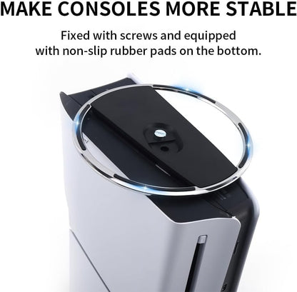 Pelidox Vertical Stand for PS 5 Consoles - PS 5 Slim Pro Base Accessories for P5 Console Disc and Digital