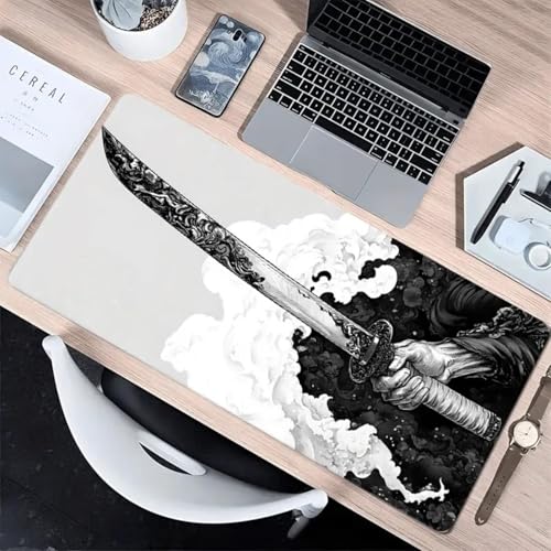 Gaming Mouse Pad Extended Large Laptop Keyboard Non-Slip Rubber Base with Stitched Edges for Home Office Computer Keyboard Laptop-11.8 x 31.5 in - size: 31.5" x 11.8"