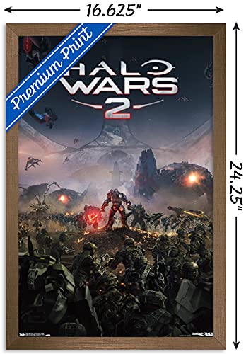 Trends International Halo: Halo Wars 2 - Key Art Wall Poster, 14.725" x 22.375", Bronze Framed Version - color: Bronze Framed Version, size: 22.4"L x 14.7"W