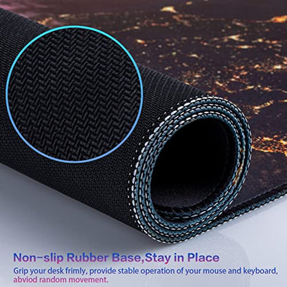 Canjoy Gaming Mouse Pad, Large Extended Mouse Pad Big Computer Mousepad for Home Office Gaming Work 31.5x15.7inch - color: Light City