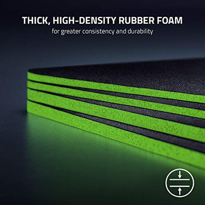 Razer Gigantus V2 Cloth Gaming Mouse Pad (Large): Thick, High-Density Foam - Non-Slip Base - Classic Black - color: Classic Black, size: 17L x 3W inches
