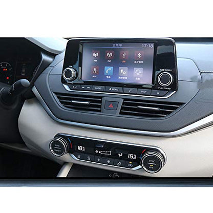 XITER Center Console Knobs AC Air Conditioning Button Audio Function Rear Mirror Knob Switch Cover Trim Compatible with Nissan Altima 2019 2020 2021-2025/Rogue 2021 2022 2023 2024 2025 2026(Black) - color: BLACK