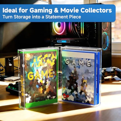 Steelbook Protector, Acrylic Wall Mount Display Case | 1Pack Clear Case, Inner 7.63" x 5.47" x 1.14", Compatible with Thickened Collector Edition DVD, Sturdy Acrylic, Case Only