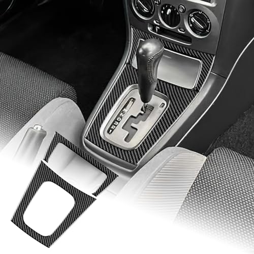AIRSPEED for Subaru Impreza 2005 2006 2007 Gear Shift External Frame Cover Carbon Fiber Center Console Interior Trim Accessories, Black - color: Gear Shift External Frame Black