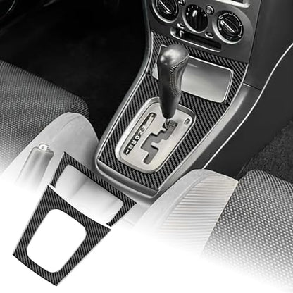 AIRSPEED for Subaru Impreza 2005 2006 2007 Gear Shift External Frame Cover Carbon Fiber Center Console Interior Trim Accessories, Black - color: Gear Shift External Frame Black