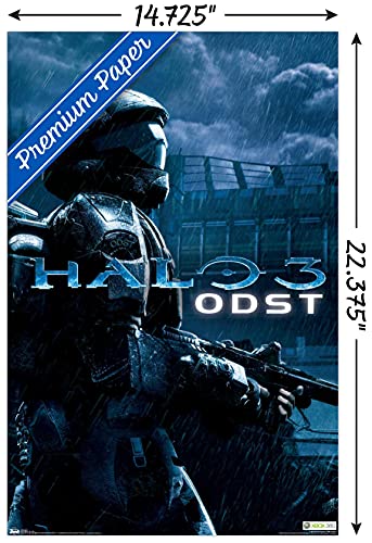 Trends International Halo: ODST - Key Art Wall Poster, 14.725" x 22.375", Premium Poster & Mount Bundle - color: Premium Poster & Mount Bundle, size: 22.4"L x 14.7"W