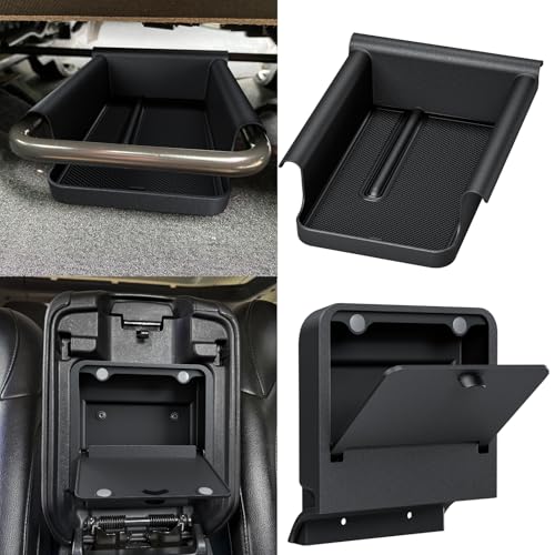 DIAMOOKY Front Under Seat Storage Organizer for Jeep Wrangler JL JLU 2018-2026 & Gladiator JT 2020 2021 2022 2023 2024 2025 2026 Accessories Hidden Center Console Organizer, 2PCS (Not for Power Seat) - size: 2018-2026 (2PCS)
