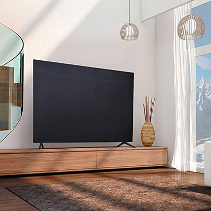 Indoor TV dust cover, elasticity soft cloth adaptive screen size 40/41/42/43/44/45 inches protective cover black, suitable for most brands of monitors (40-45 inches)