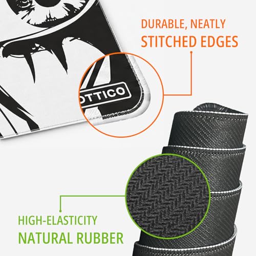 XL Anime Mouse Pad, Black and White Manga Eyes Desk Mat 31.5x15.7 in – Large Aesthetic Gaming Desk Pad with Non-Slip Rubber Base, Stitched Edges & Waterproof Cloth Surface - color: Anime, size: 31.5L x 15.7W inches