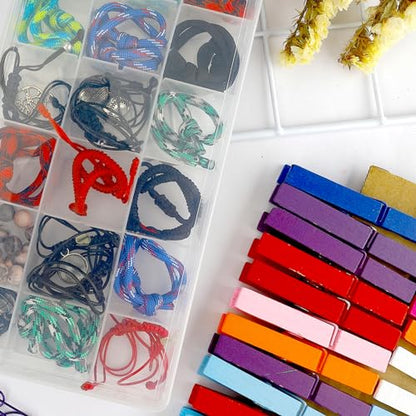 OALCQ 36 Grids Bead Organizer Box Tackle Box Organizers and Storage Rock Collection Boxes Plastic Organizer Boxes - size: 36 grids