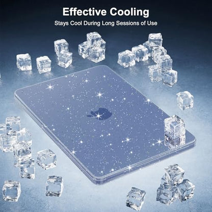 MOSISO Sparkly Glitter Case Compatible with MacBook Neo Case 13 inch 2026 Release Model A3404 with A18 Pro Chip, Crack-Resistant Protective Hard Shell Case&Keyboard Cover&ScreenFilm&Pouch, Indigo - color: Indigo
