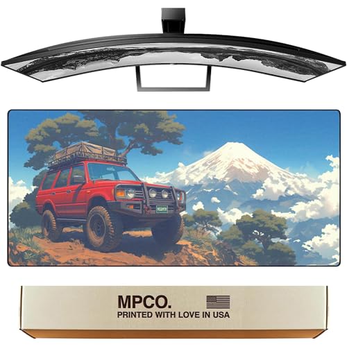 MPCO. Original Large Gaming Desk Mat – 36" x 17" Duraglyde Manga Motors Osakas-Overlander Full Desk Mouse Pad for Smooth Precision – Non-Slip, Washable Extra-Large PC Mouse Pad for Gaming Sessions - color: DuraGlyde Osakas-Overlander