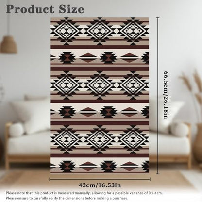 Headrest Cover Non Slip Sofa Covers Aztec Tribe Brown Design Furniture Slipcovers Couch Headrest Protector Fade Resistant Print Head Protector Cover for Sofa,Not Easy to String - color: Aztec Tribe Brown Design