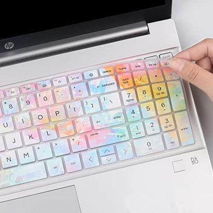 Keyboard Cover for 2025-2022 HP Laptop 17t 17z 17-cn 17-cp 17-cn0001tg 17-cn2083dx 17-cn2063cl 17z-cp000 17t-cn400 17-cn1063cl 17-cn2083dx 17-cp3055cl 17-cp2134od 17-cp0012dx 17-cp0700dx 17-cp2099nr - color: Colors(Regular Letters)