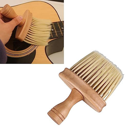 Keyboard Brush Wood for Piano Cleaning, 6.1 x 4.13in Wooden Keyboard Brush, Universal Drum Ukulele Piano Brush, Non Static Instrument Dust Removal Brush for Instrument, Car
