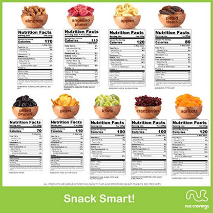 NUT CRAVINGS - Dried Fruit & Mixed Nuts Gift Basket in Wooden Pear-Shaped Tray (9 Assortments) Food Arrangement, Healthy Snack Care Package, - style: 8. Wooden Pear Fruit Tray