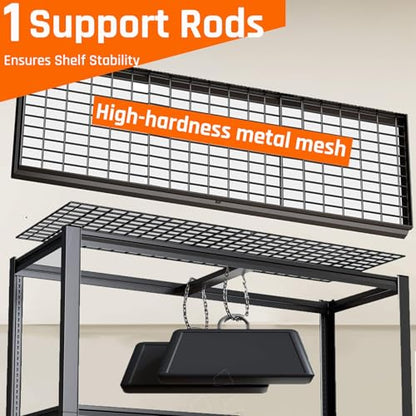 27" D Storage Shelves, Garage Shelving Heavy Duty Metal Adjustable Garage Shelves, Shelving Units Industrial Shelving for Warehouse, 62" W x 27" D x 78" H,Black - size: 62"Wx78"Hx27"D | 5 Tier