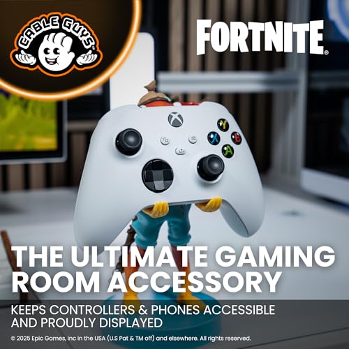 Cableguys Fortnite Fishsticks Controller Holder & Phone Stand - Gaming Setup Accessories for Desk and Game Room, Controller Stand Compatible with Xbox, PlayStation & Most Standard Game Controllers