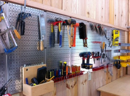 Wall Control 30-P-3232GV Galvanized Steel Pegboard Pack - color: Galvanized