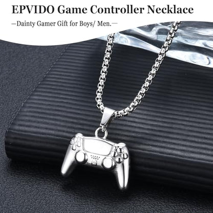 Gamer Gifts for Teen Boy Game Controller Necklace for Boy Men Birthday Christmas Graduation Stuff Gaming Jewelry