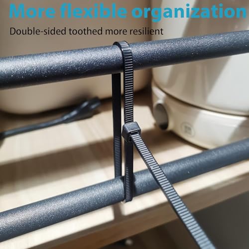 12 Inch Zip Ties Double Sided Toothed (Bulk 1000 Pack),100 LBS Tensile Strength Heavy Duty Cable Wire Ties With Self-Locking Adjustable More Durable Nylon Tie Wraps for Indoor Outdoor - size: 12 inch 1000 Pack （100 Lbs ）