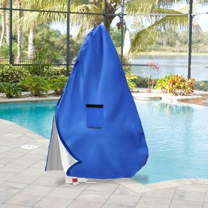 Pool Lift Cover - 600D Heavy Duty Waterproof Cover for Aqua Creek Scout Pool Lift Chairs,Blue - color: Blue, size: 46″L x 59″W x 87″H