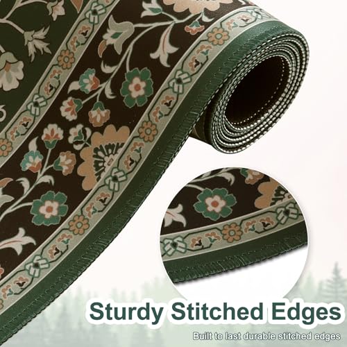 Desk Pad Mat, Stitched Edges Cute Desk Mat, Non-Slip Tiger Desk Mat Gaming, Smooth Green Mouse Pad, Soft Desk Cushion for Office Home 35.4 x 15.7 Inches (Green) - color: Multi/Green